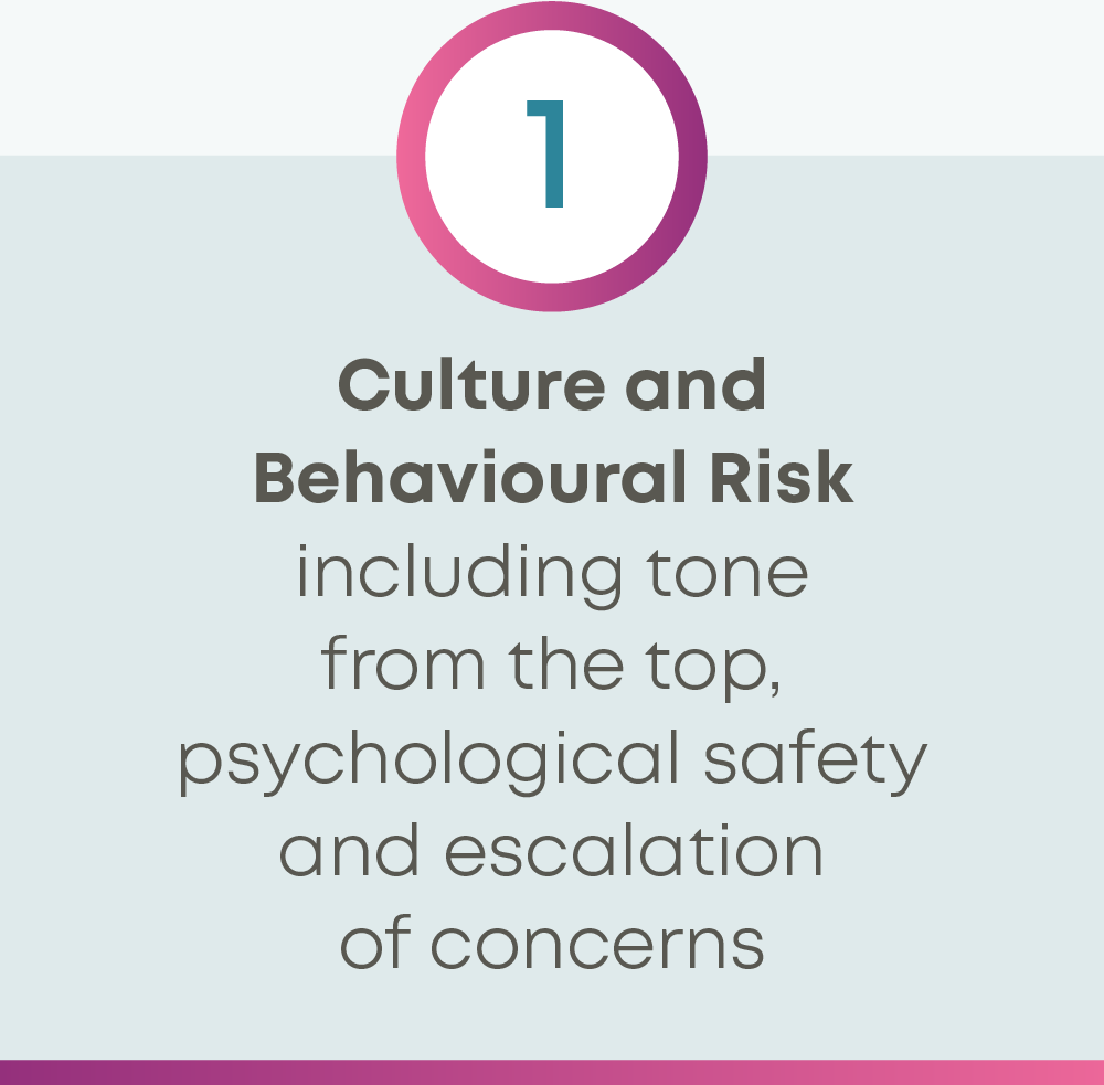 Cultural and behavioural risk