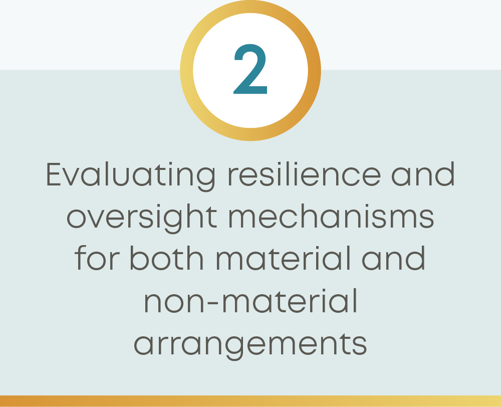 Evaluate resilience and oversight